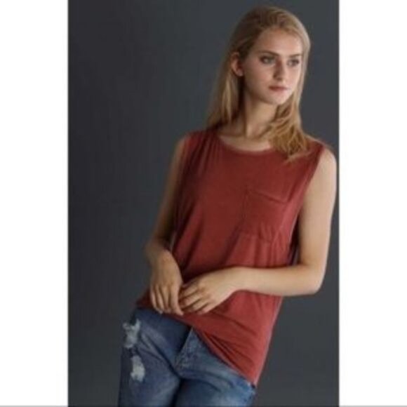 Ivory Pocket Muscle Tee - Picture 2 of 5